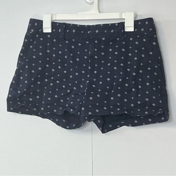 Women’s GAP City Short Navy Blue White Print Shorts. Size 10 - Picture 3 of 13